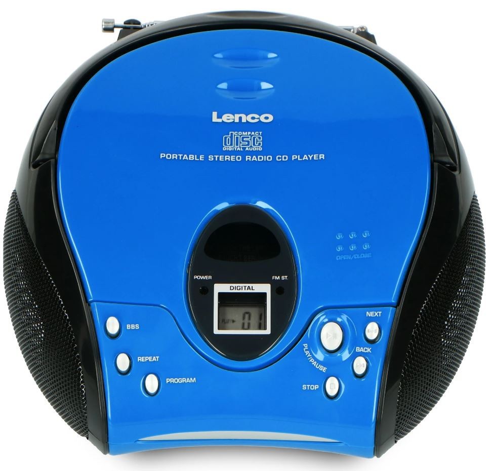 CD-raadio Lenco SCD24BB, sinine/must