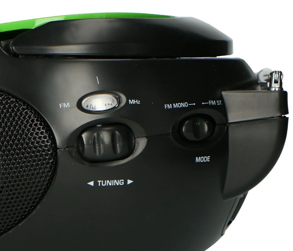 CD-raadio Lenco SCD24GB, roheline/must - Pilt 4