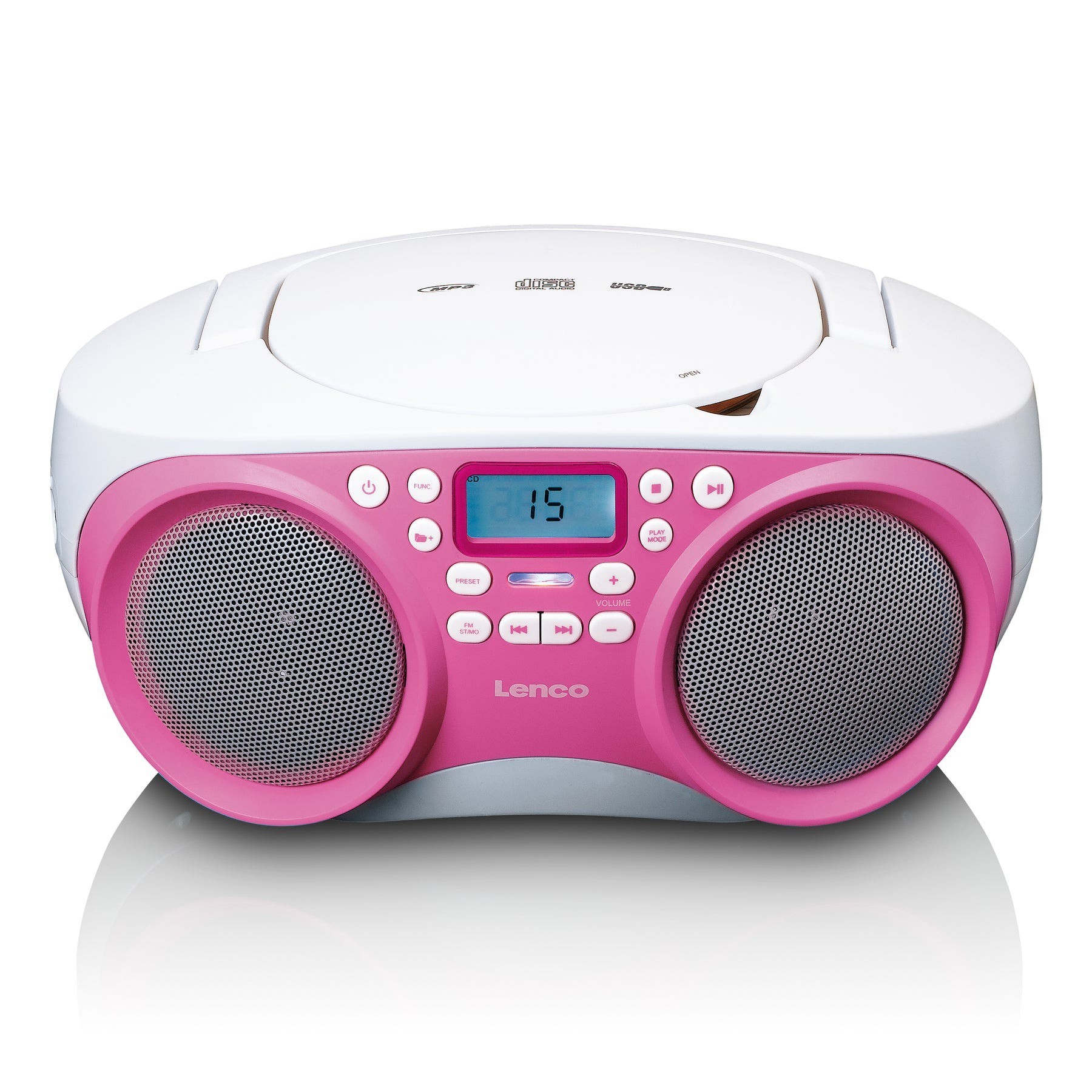 CD-raadio Lenco SCD301PK, roosa - Pilt 2