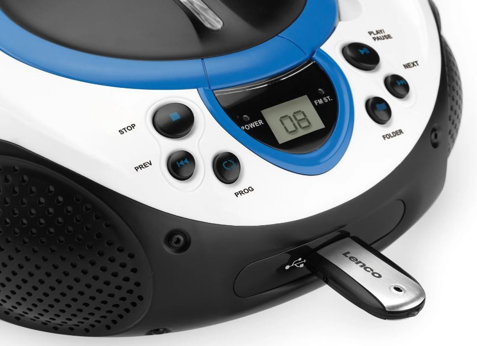 CD-raadio Lenco SCD38USBB, sinine - Pilt 3