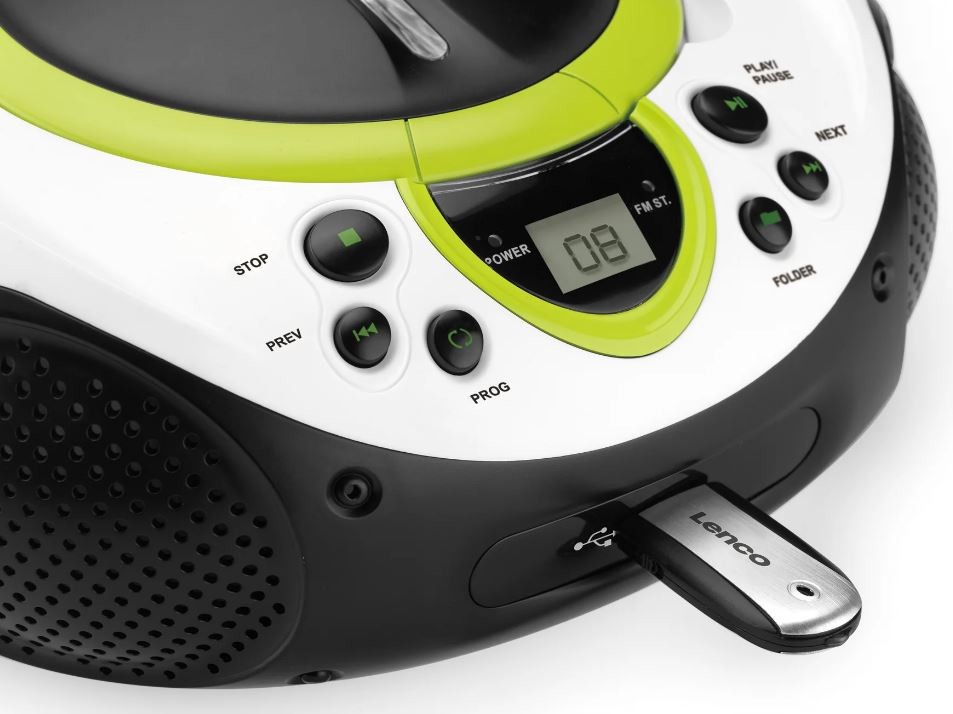 CD-raadio Lenco SCD38USBG, roheline - Pilt 3