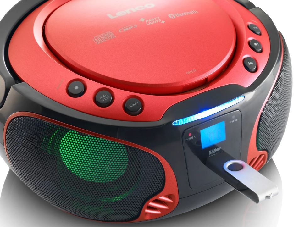 CD-raadio Lenco SCD550RD, punane - Pilt 2