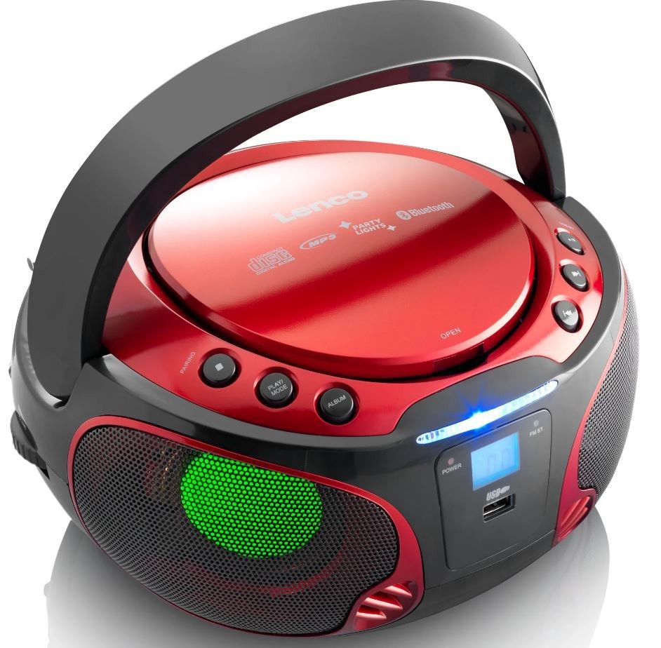 CD-raadio Lenco SCD550RD, punane - Pilt 3