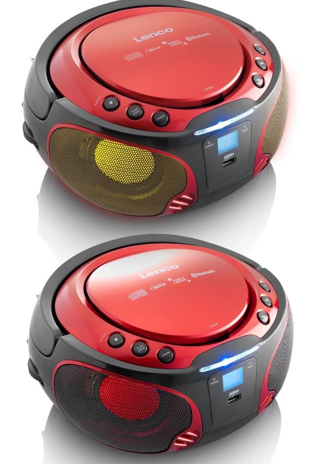 CD-raadio Lenco SCD550RD, punane - Pilt 4