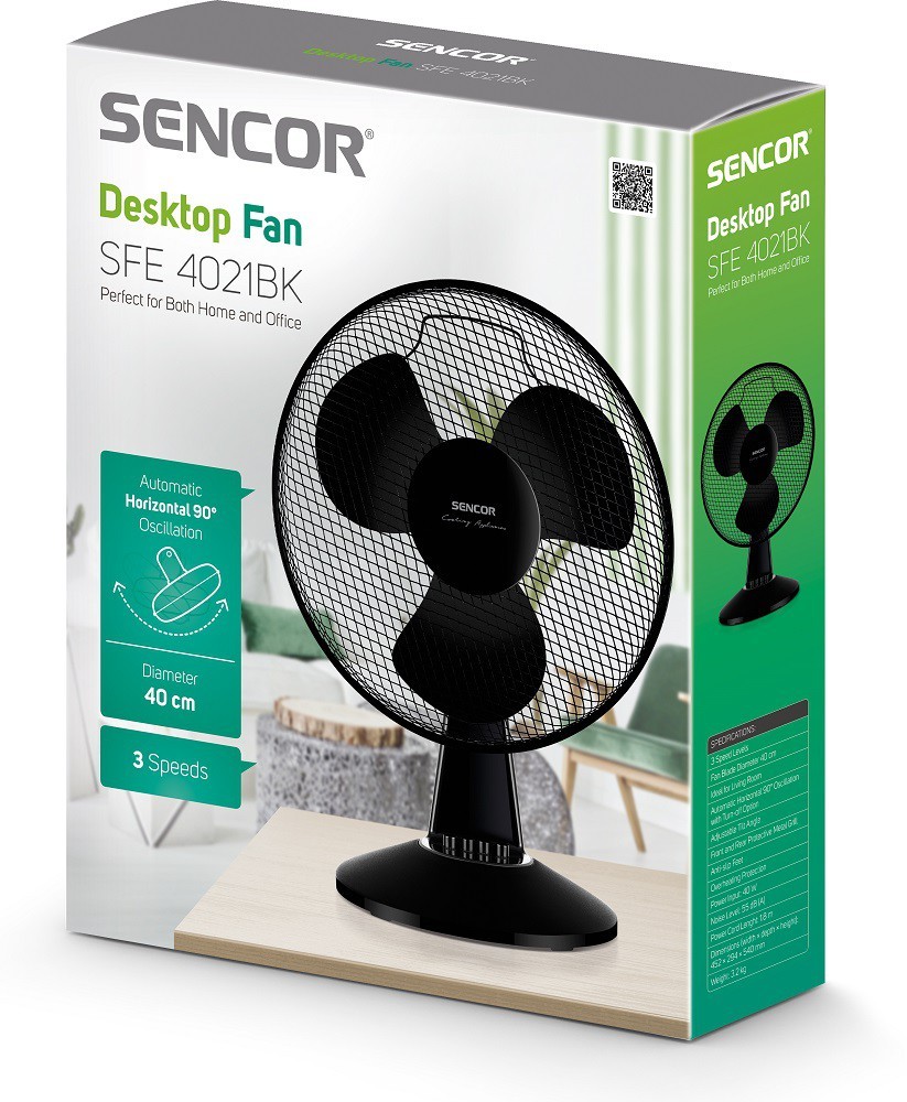 Lauaventilaator Sencor 40 cm SFE4021BK