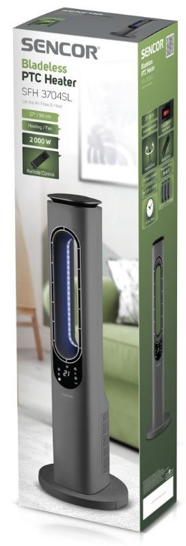 Keraamiline kütteseade ilma tiivikuta Sencor SFH3704SL - Pilt 6