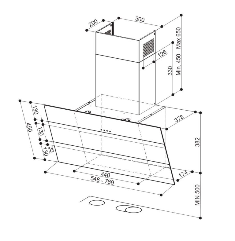 Õhupuhastaja Faber Steelmax EV8 BK/X A55 - Pilt 3