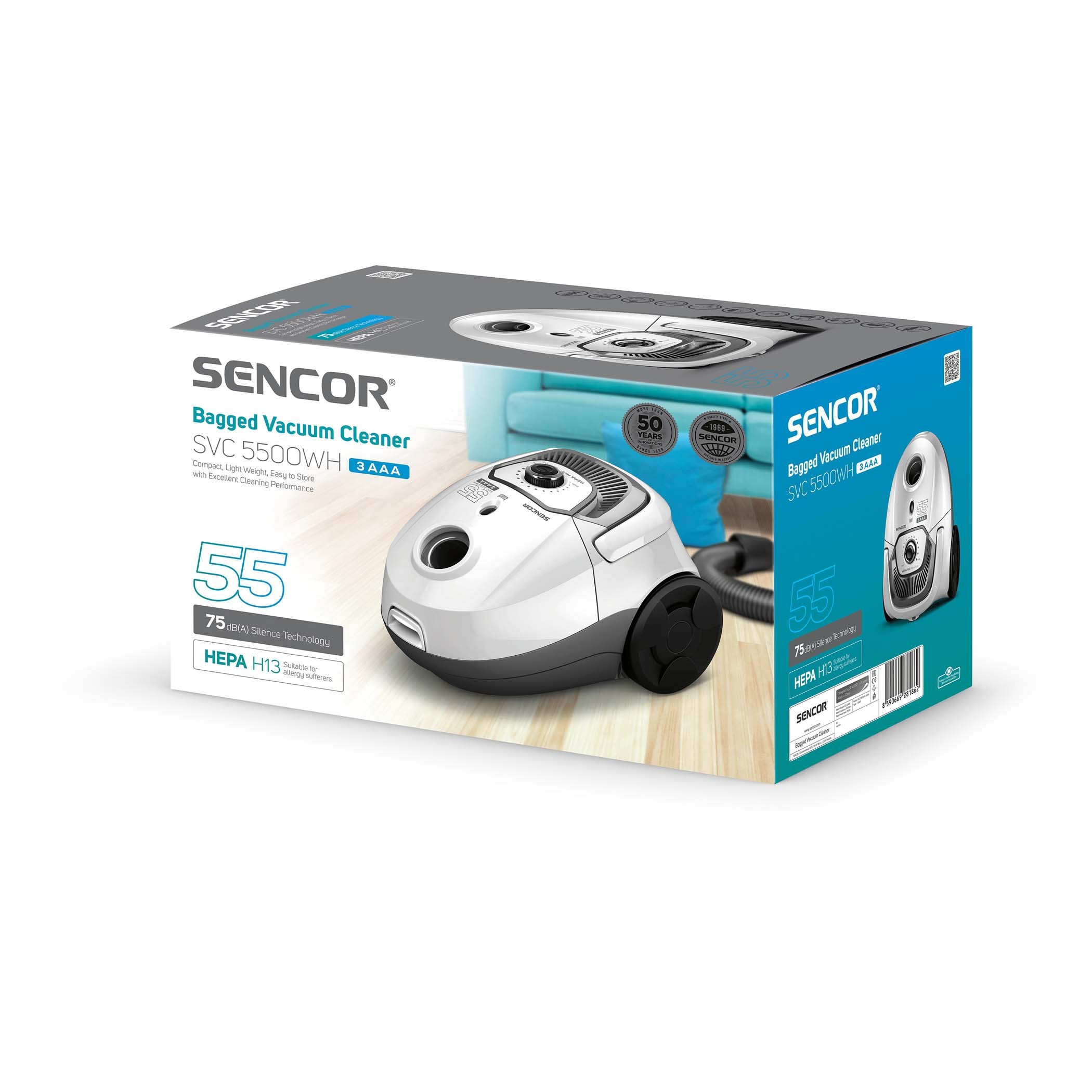 Tolmuimeja Sencor SVC5500WH valge