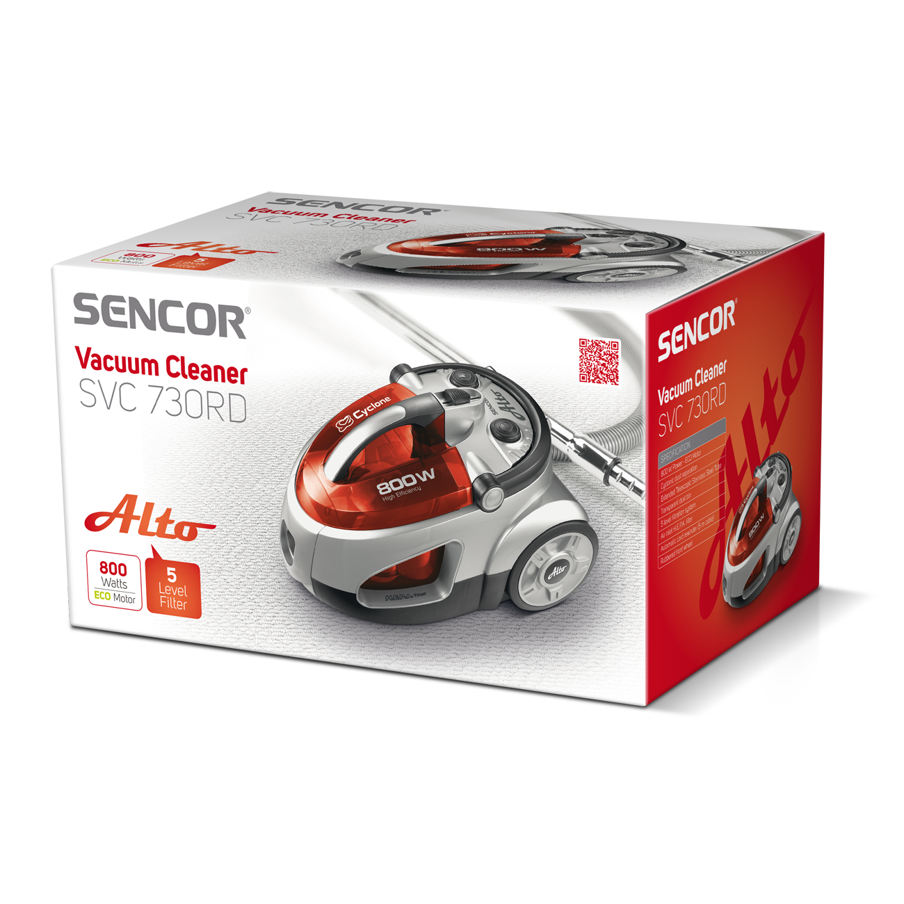 Tolmuimeja Sencor SVC730RD, punane