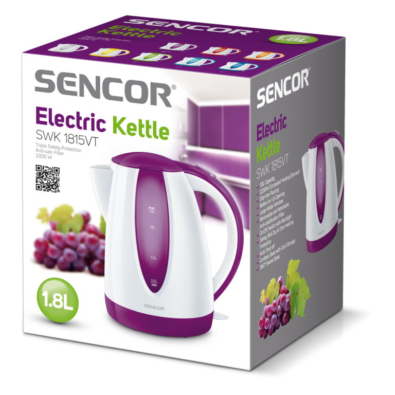 Veekeetja Sencor SWK1815VT, valge/violetne - Pilt 2