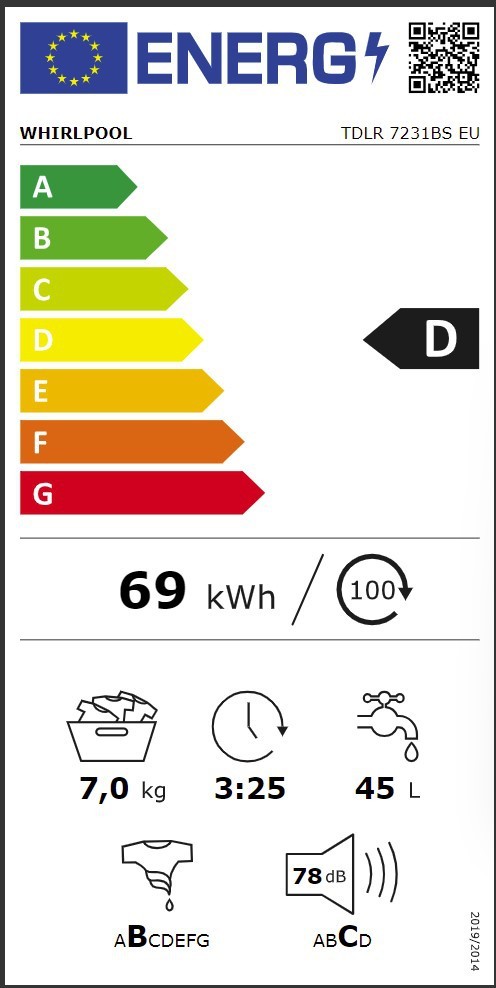 Pealtlaetav pesumasin Whirlpool TDLR7231BSEU - Pilt 6