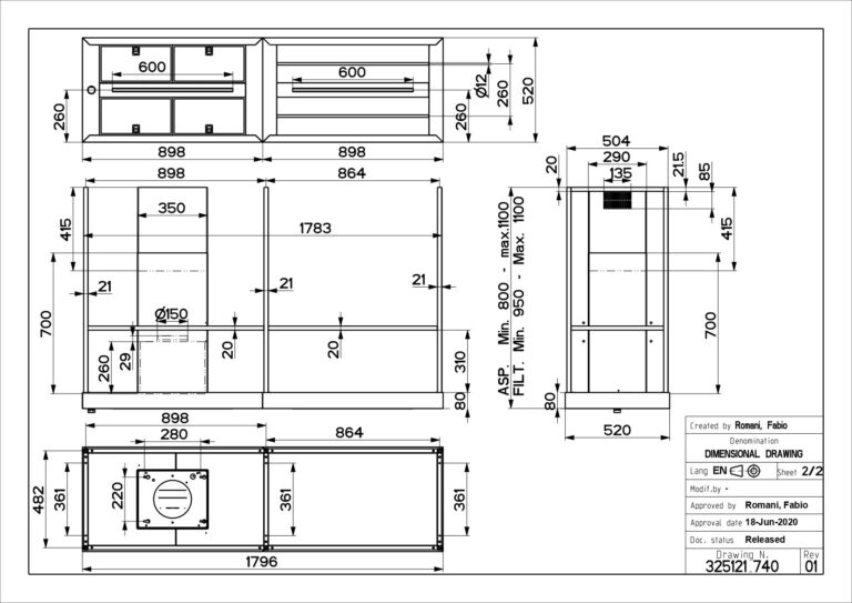 Õhupuhastaja Faber T-Shelf must - Pilt 5