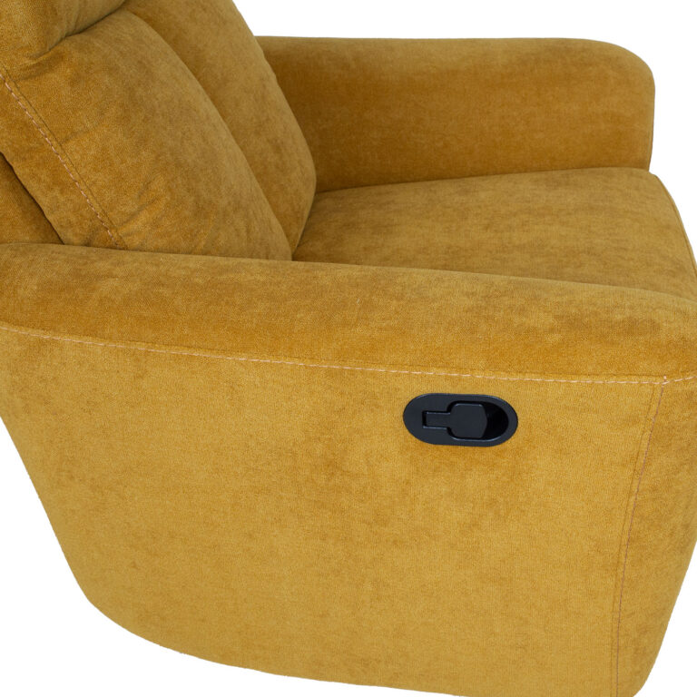 Tugitool GEMMA manuaalne recliner 89x98xH106cm, tumekollane - Pilt 5