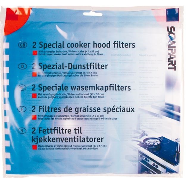 Õhupuhastaja universaalsed filtermatid 2 tk Scanpart 1530050002