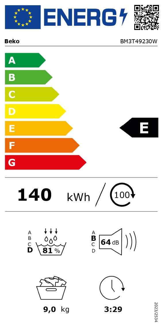 Pesukuivati Beko BM3T49230W - Pilt 5