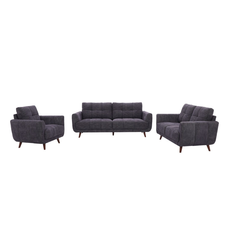 Diivan STEVE 2-kohaline 154x88xH90cm, tumehall - Pilt 5