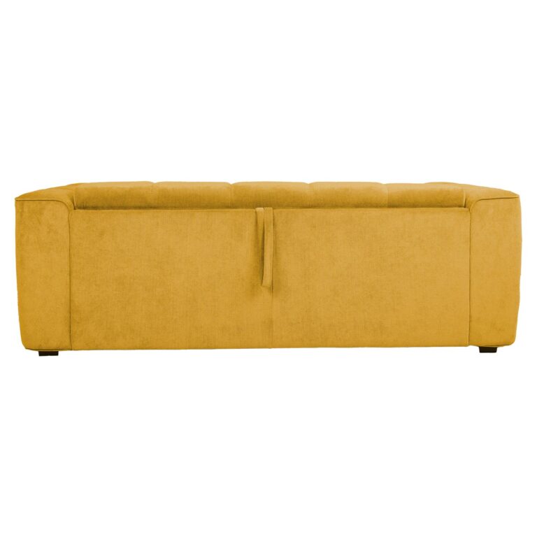 Diivanvoodi STELLA vedrumadratsiga 206x94xH70cm, kollane - Pilt 5