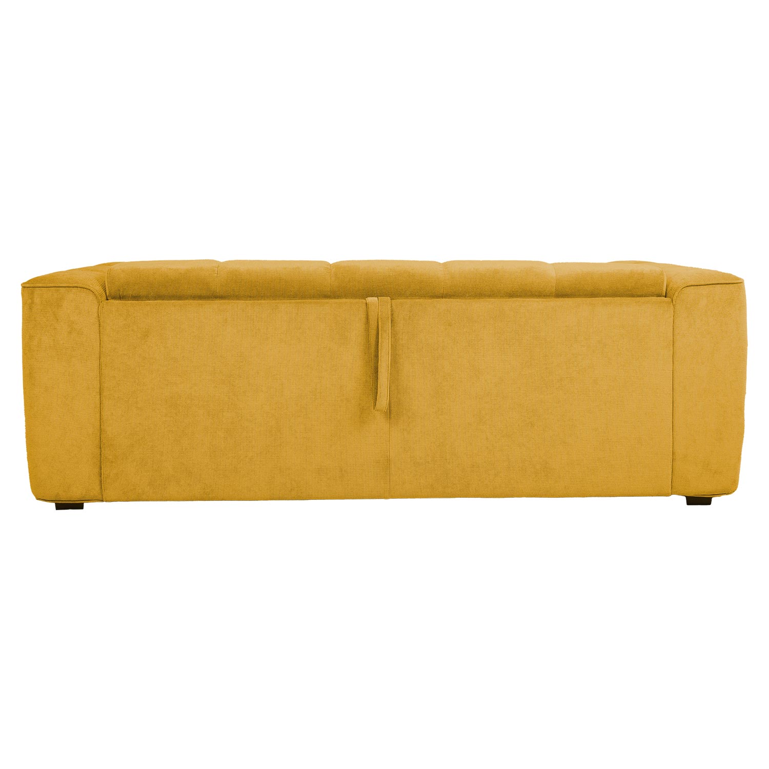 Diivanvoodi STELLA vedrumadratsiga 206x94xH70cm, kollane
