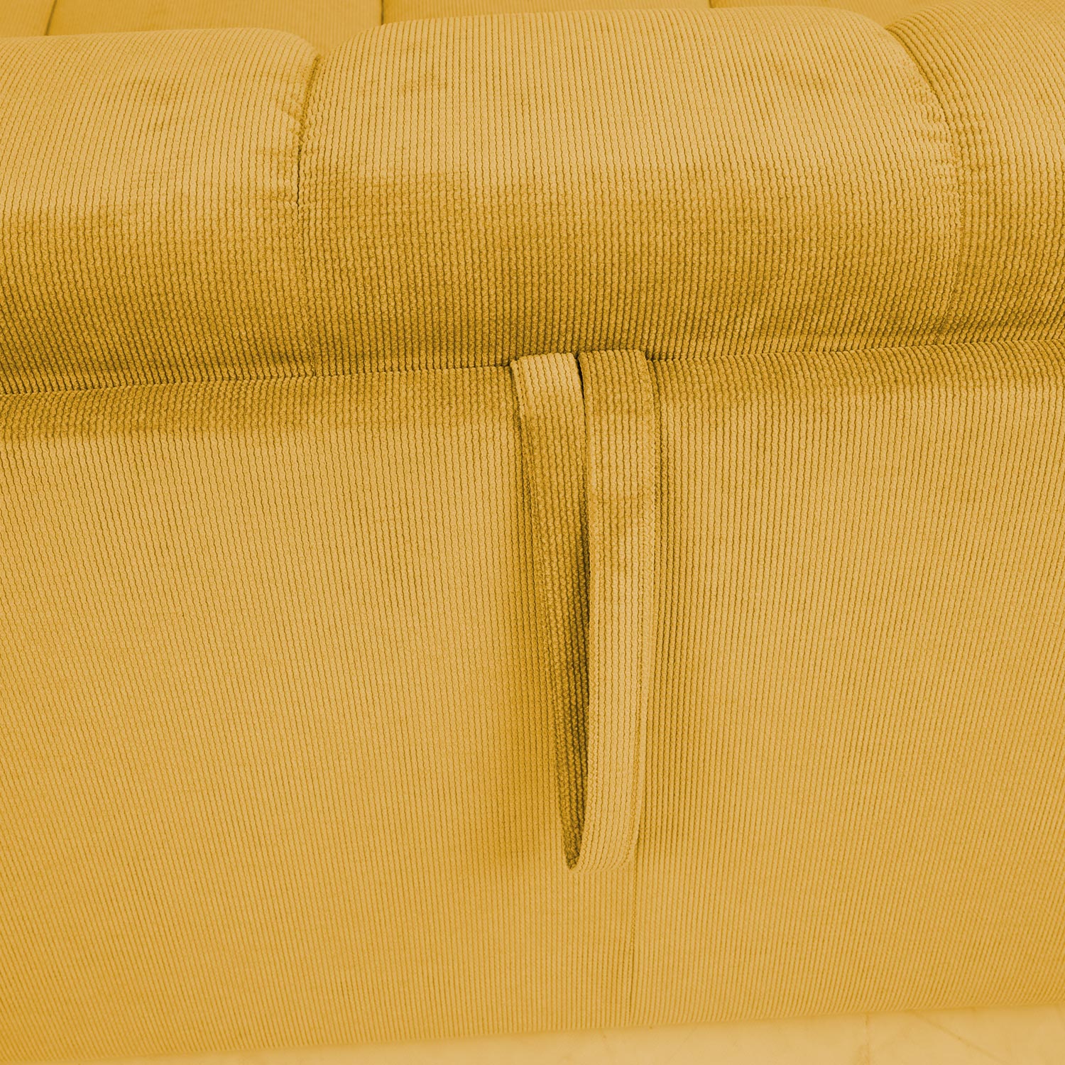 Diivanvoodi STELLA vedrumadratsiga 206x94xH70cm, kollane