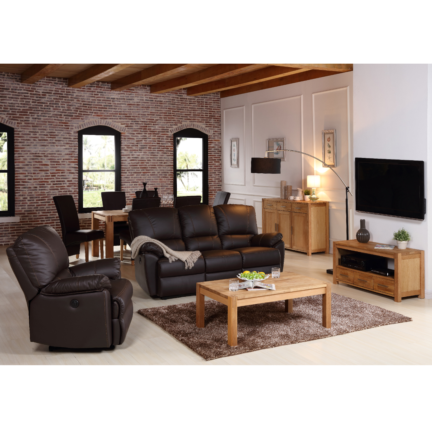 Diivanilaud CHICAGO NEW, 110x65xH43cm, puit: tammespoon/MDF, värvus: naturaalne, viimistlus õlitatud