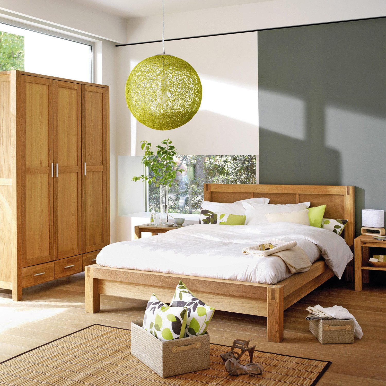 Riidekapp CHICAGO NEW 3-ukse ja 3-sahtliga, 130x57xH190cm, puit: tammespoon/MDF, värvus: naturaalne, viimistlus õlitatud