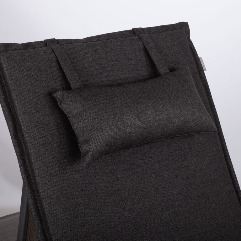 Lamamistooli kate WICKER 55x195x3cm, tumehall, kangas 594, 100% polüester - Pilt 2