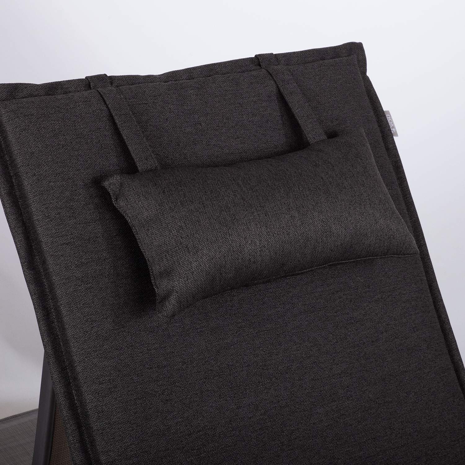Lamamistooli kate WICKER 55x195x3cm, tumehall, kangas 594, 100% polüester