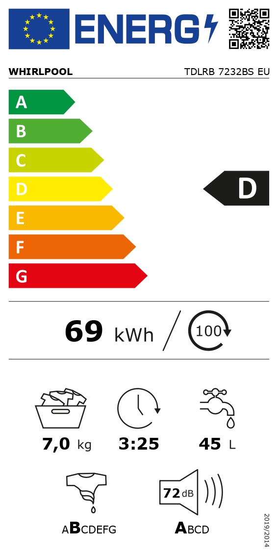 Pesumasin Whirlpool TDLRB7232BSEU - Pilt 6
