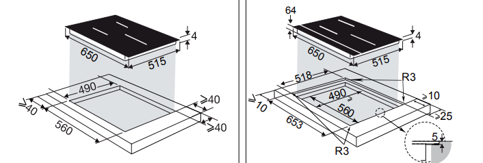 Induktsioonplaat De Dietrich DPI4321B SALONGI NÄIDIS - Pilt 4