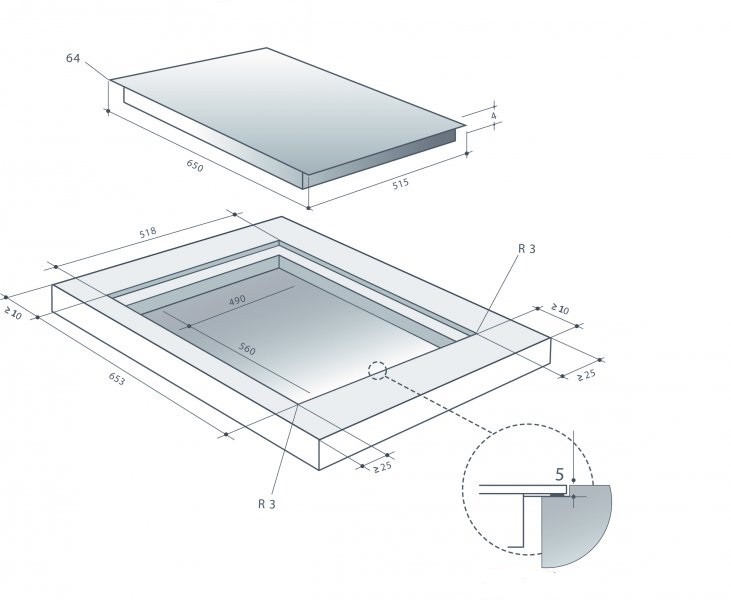Induktsioonplaat De Dietrich DPI7650B - Pilt 2