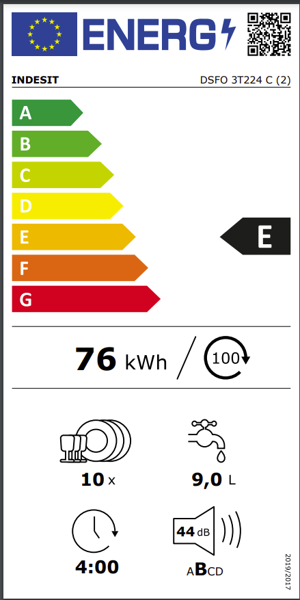 Nõudepesumasin Indesit DSFO3T224C - Pilt 6