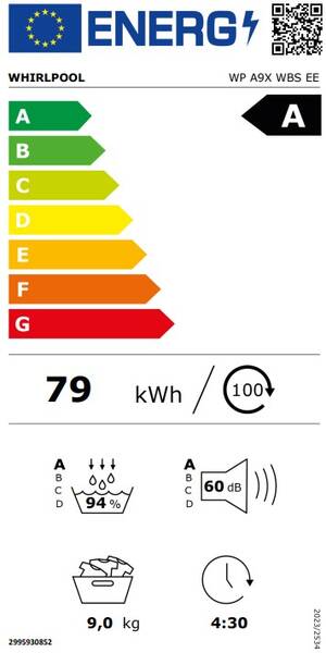 Pesukuivati Whirlpool WPA9XWBSEE - Pilt 6