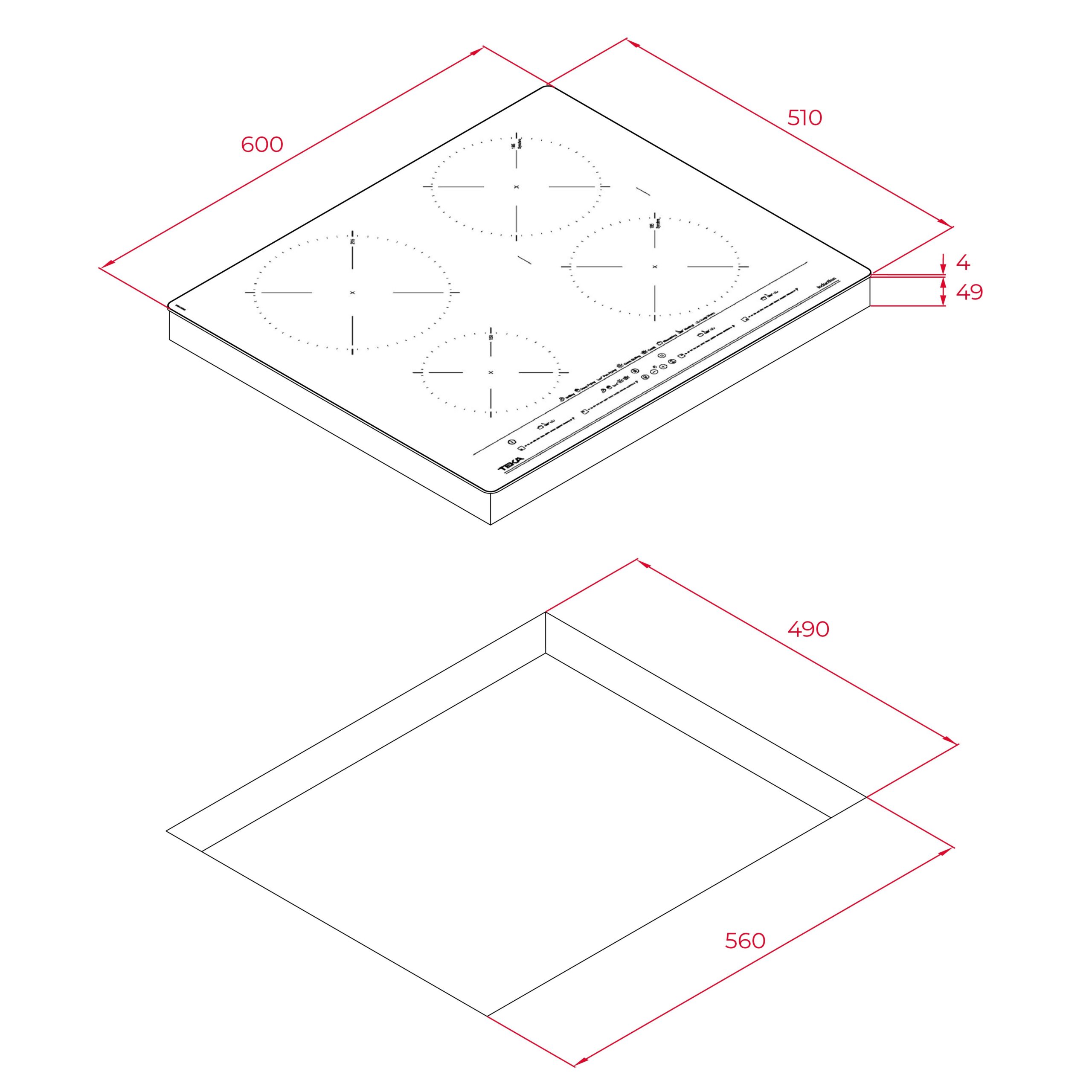 Induktsioonplaat Teka IZC 64630 MasterSense valge