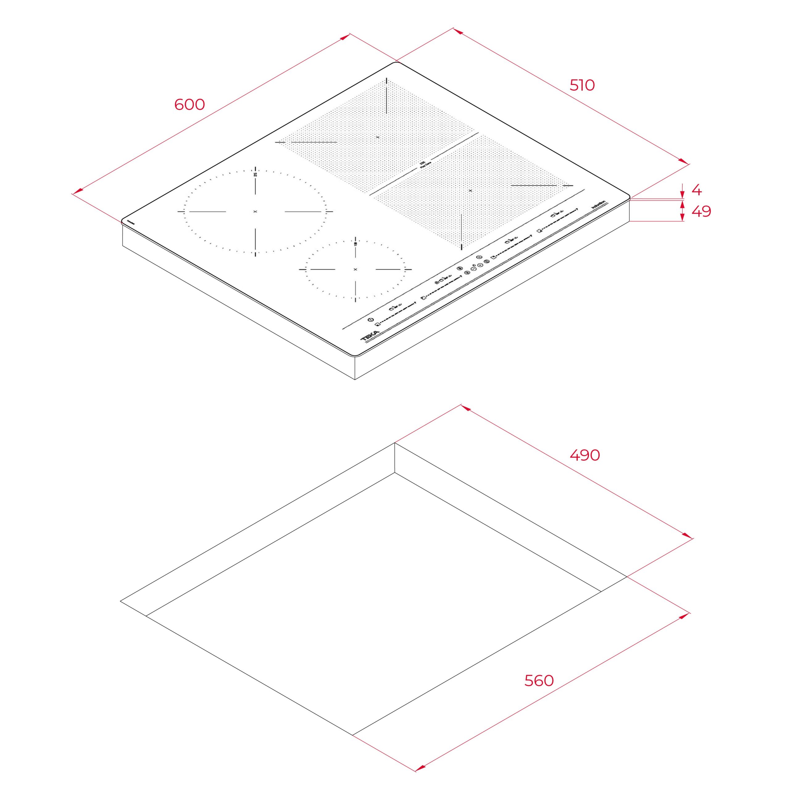 Induktsioonplaat Teka IZF 64440 BK MSP