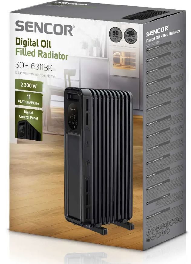 Õliradiaator Sencor SOH6311BK - Pilt 2