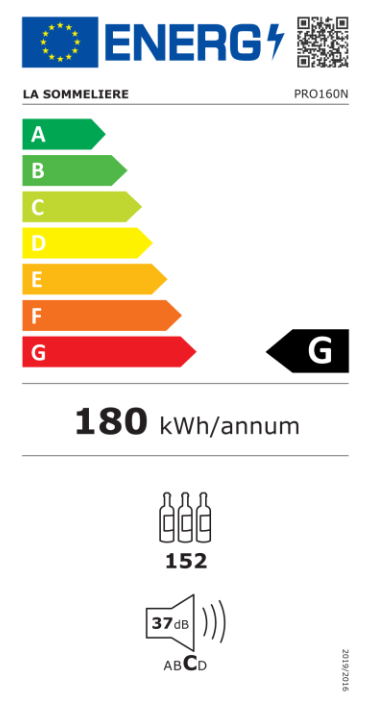 Veinikülmik La Sommeliere PRO160N - Pilt 6