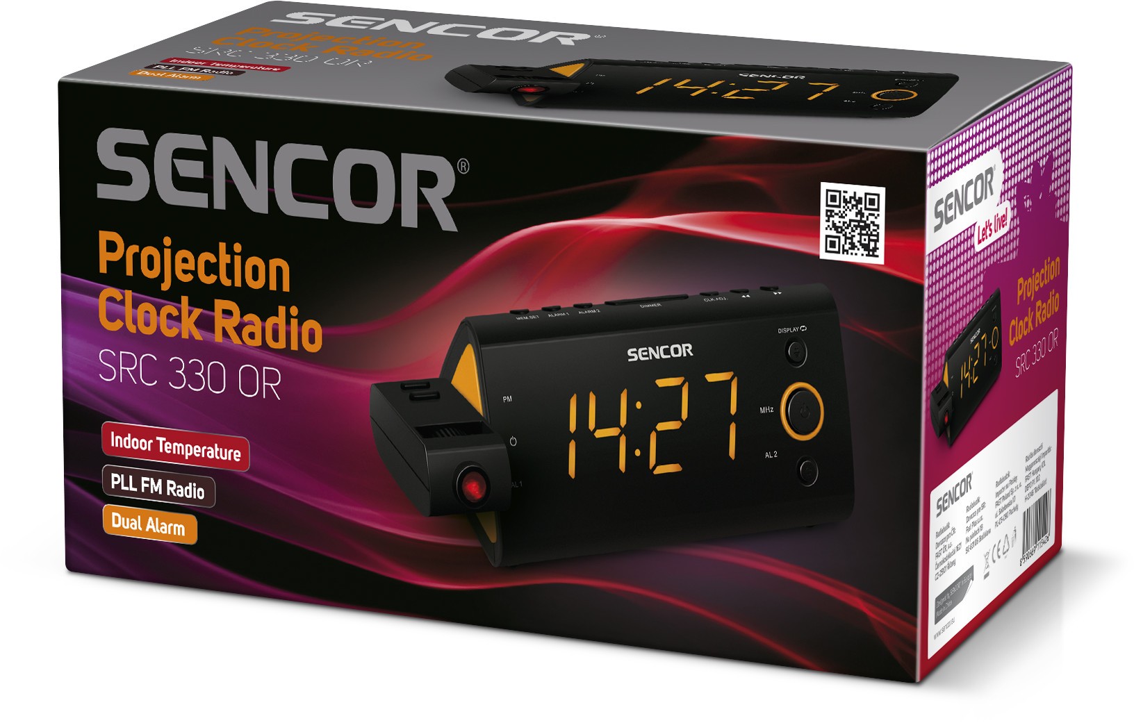 Kellraadio Sencor SRC330OR, must/oranž - Pilt 2