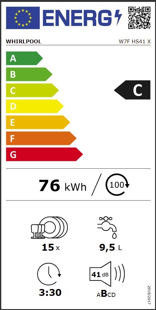 Nõudepesumasin Whirlpool W7FHS41X - Pilt 6