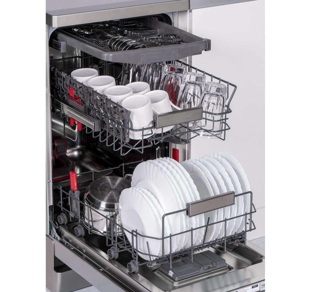 Nõudepesumasin Whirlpool WSFO3O34PFX inox