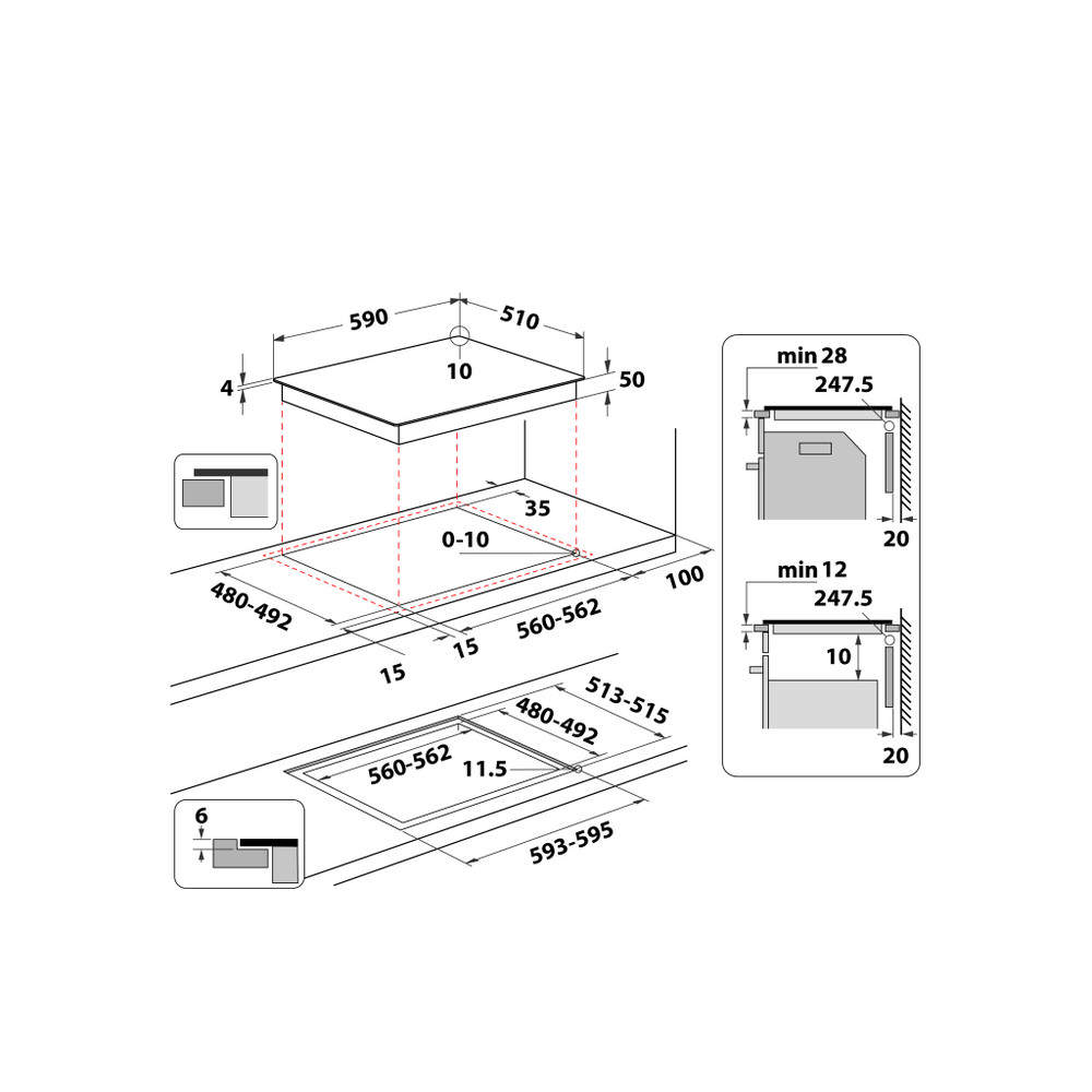 Induktsioonplaat Whirlpool WTX6019DCF