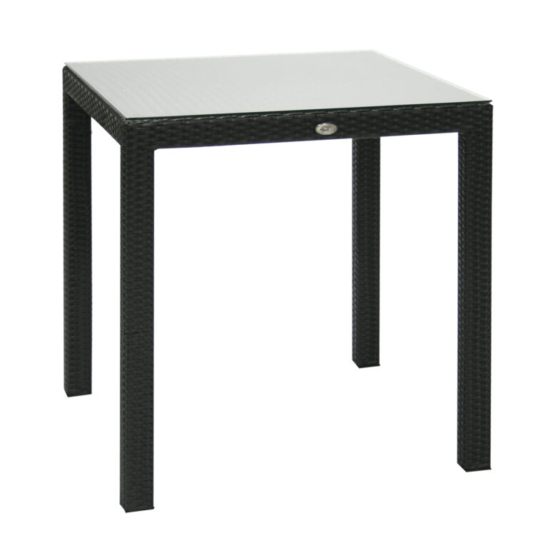 Laud WICKER 73x73xH71cm, must - Pilt 2