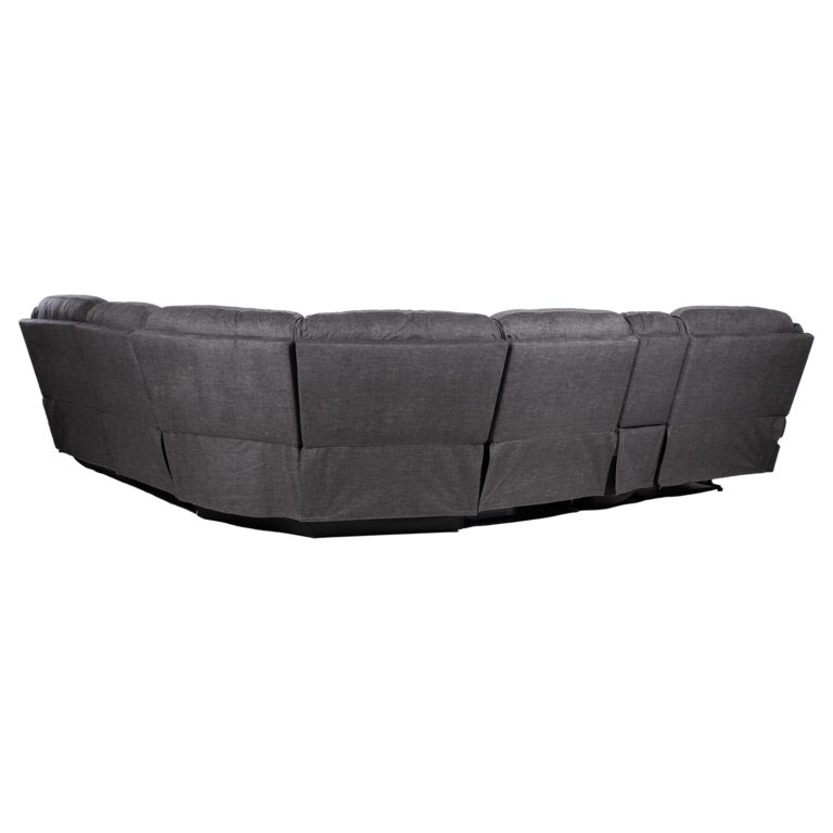 Nurgadiivan GISELLA U-kujuline, manuaalne recliner, tumehall - Pilt 4