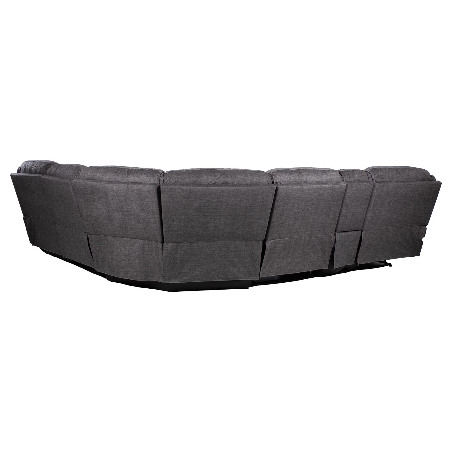 Nurgadiivan GISELLA U-kujuline, manuaalne recliner, tumehall