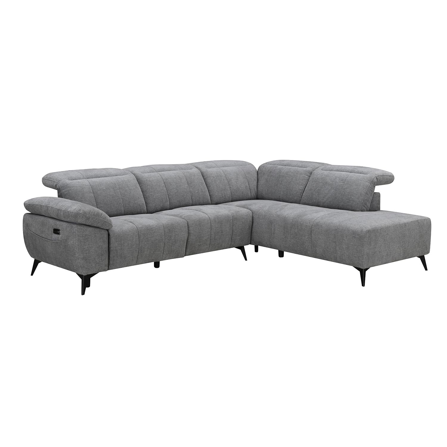 Nurgadiivan HAMID PN, elektriline recliner 279x106/225xH82cm, hall
