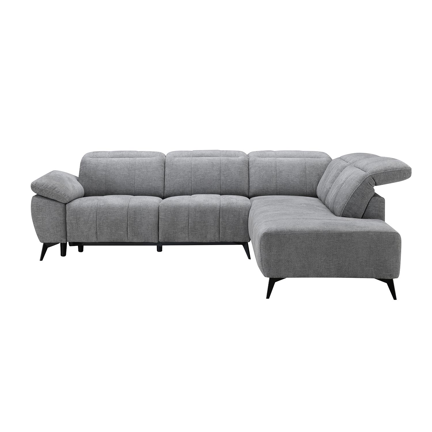 Nurgadiivan HAMID PN, elektriline recliner 279x106/225xH82cm, hall - Pilt 4