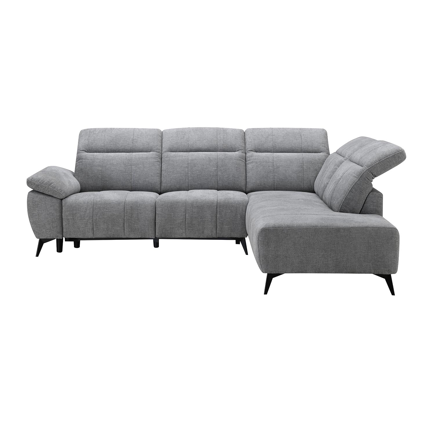 Nurgadiivan HAMID PN, elektriline recliner 279x106/225xH82cm, hall - Pilt 5