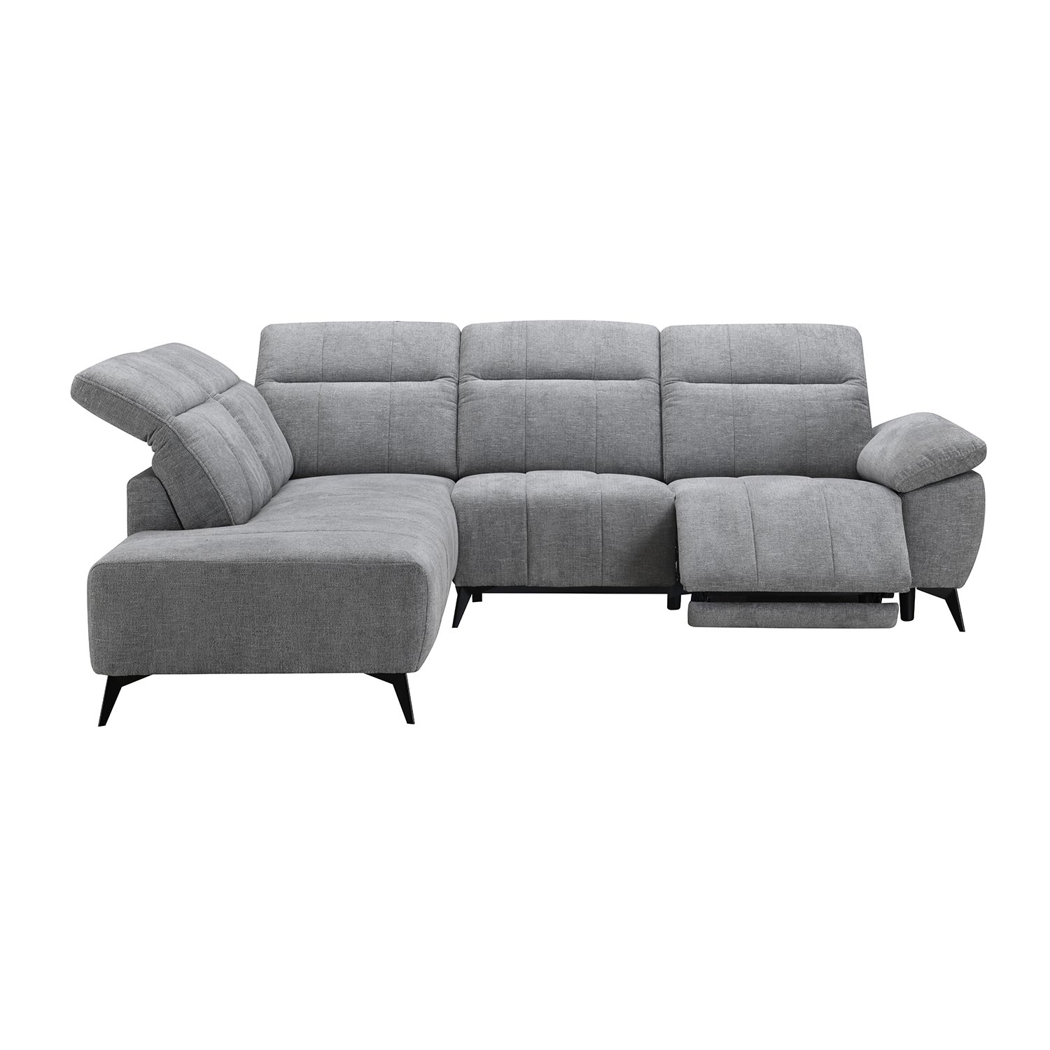 Nurgadiivan HAMID VN, elektriline recliner 279x225/106xH82cm, hall - Pilt 6