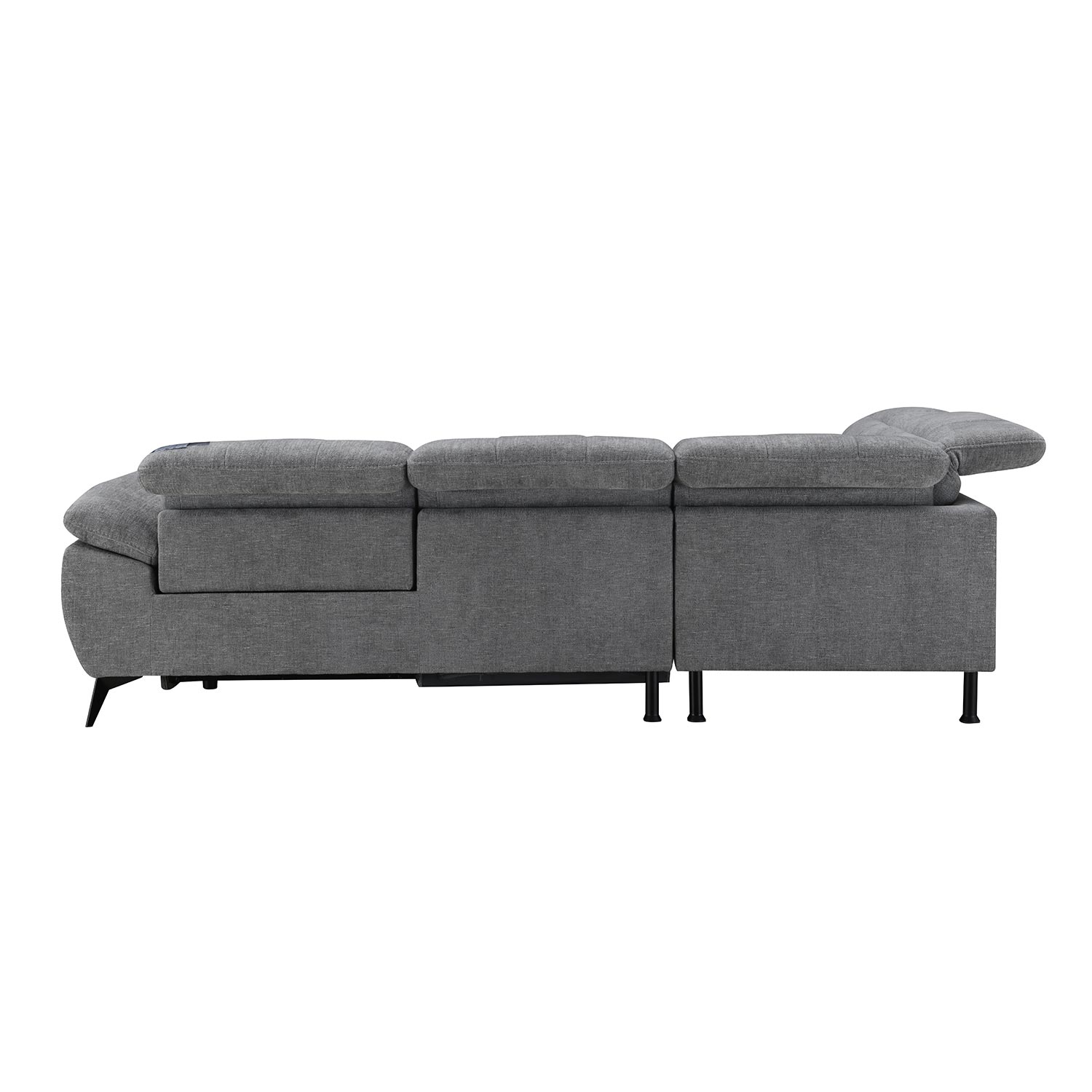 Nurgadiivan HAMID VN, elektriline recliner 279x225/106xH82cm, hall - Pilt 12