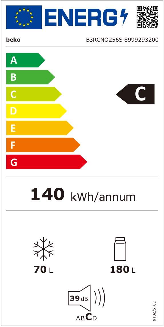 Külmik Beko B3RCNO256S - Pilt 6