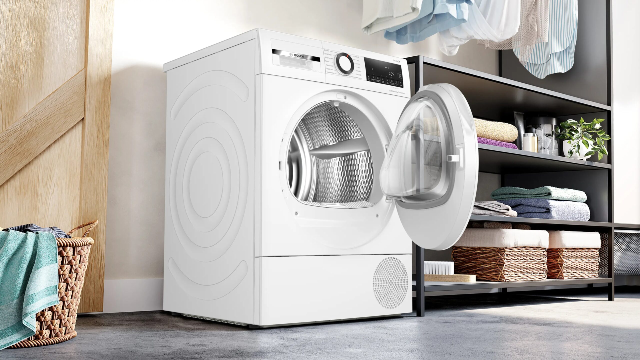 Kuivati soojuspumbaga 6 seeria 9 kg Bosch WQG245DLSN